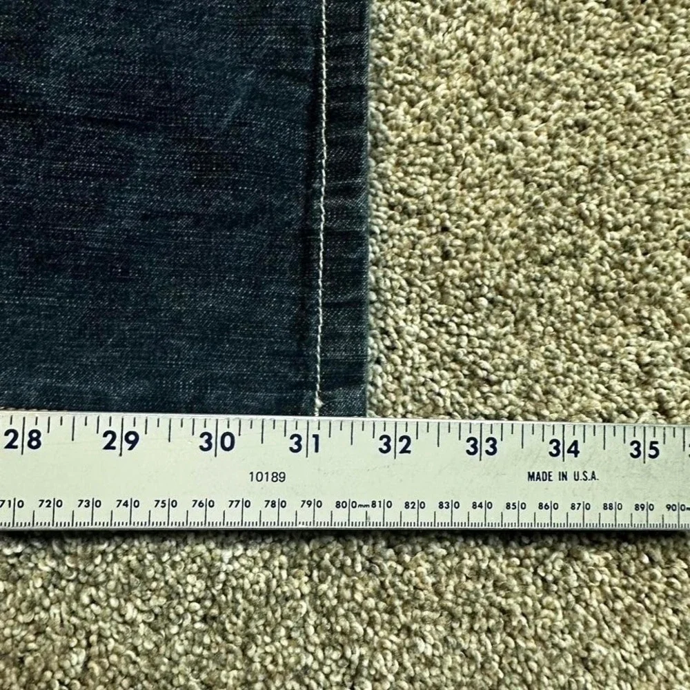 Vintage Y2K Exsto wide leg‎ baggy punk skater grunge denim jeans fits 36x32
